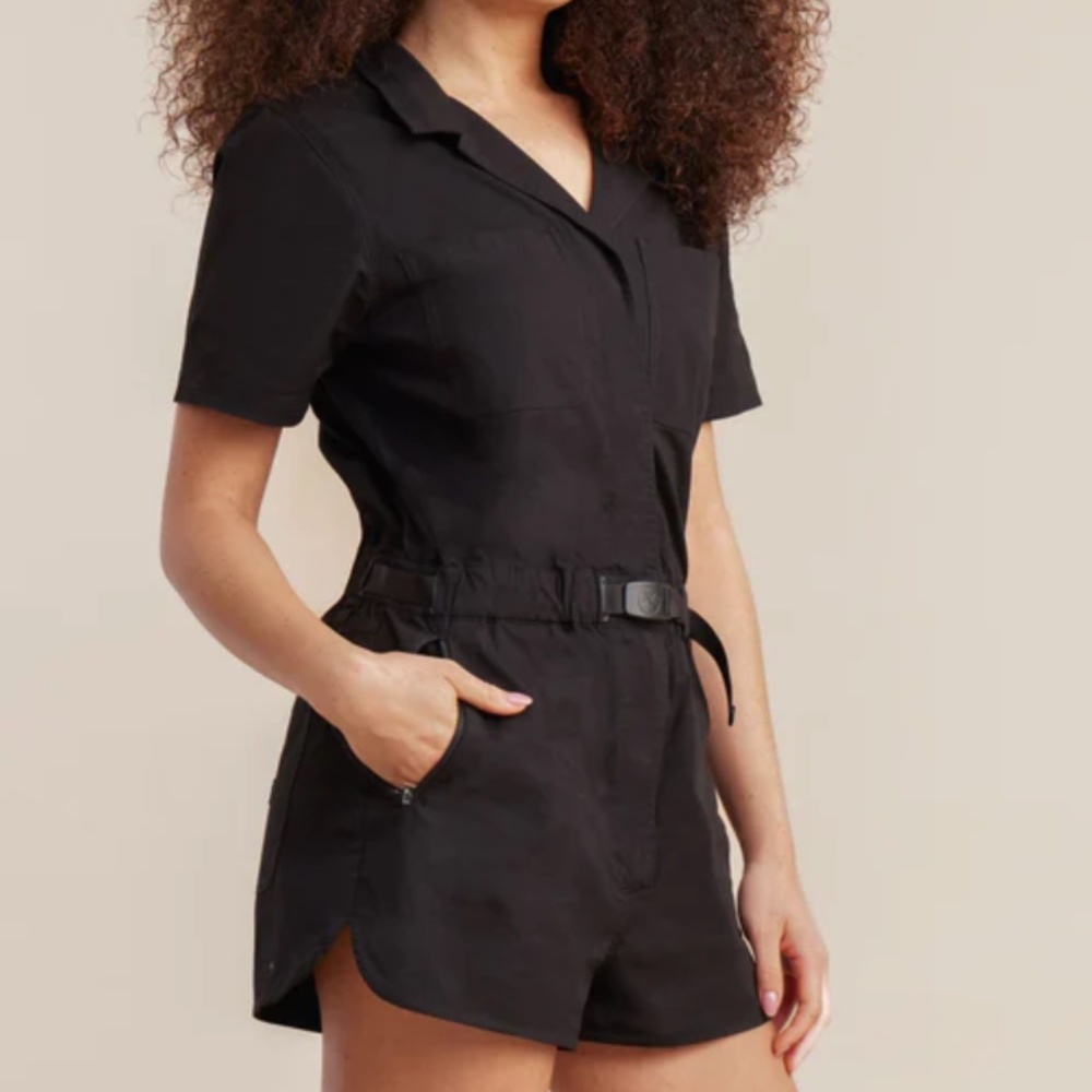 Roark Campover Romper Womens Medium Black